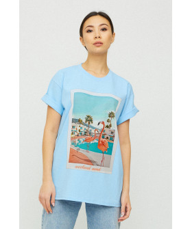 Футболка Oversize / air print /