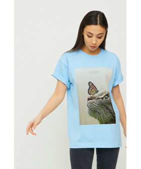 Футболка Oversize / air print /