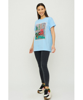 Футболка Oversize / air print /