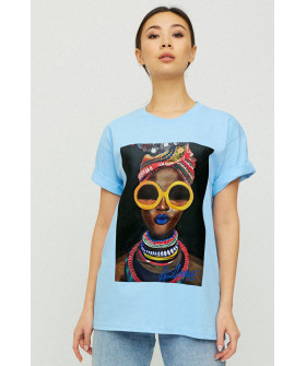 Футболка Oversize / air print /