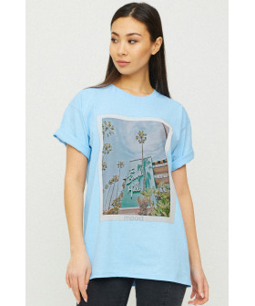 Футболка Oversize / air print /