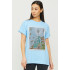 Футболка Oversize / air print /