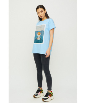 Футболка Oversize / air print /