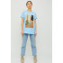 Футболка Oversize / air print /