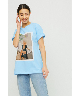 Футболка Oversize / air print /