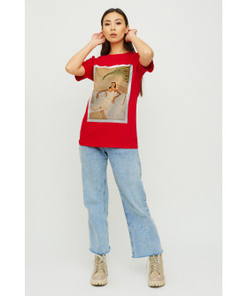 Футболка Boyfriend / air print /