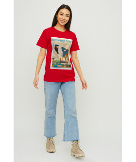 Футболка Boyfriend / air print /