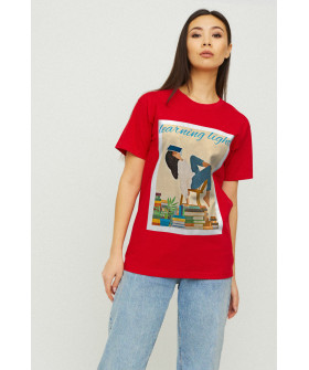 Футболка Boyfriend / air print /