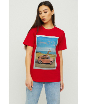 Футболка Boyfriend / air print /