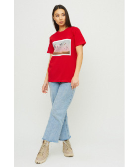 Футболка Boyfriend / air print /