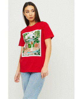 Футболка Boyfriend / air print /