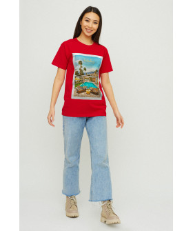 Футболка Boyfriend / air print /