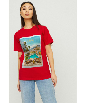 Футболка Boyfriend / air print /