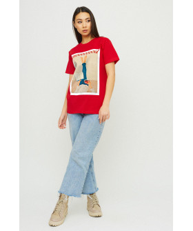 Футболка Boyfriend / air print /