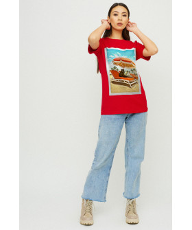 Футболка Boyfriend / air print /