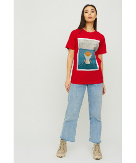 Футболка Boyfriend / air print /