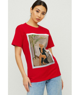 Футболка Boyfriend / air print /
