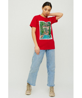 Футболка Boyfriend / air print /