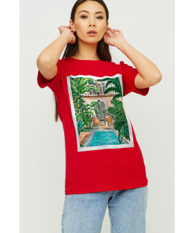 Футболка Boyfriend / air print /