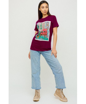 Футболка Boyfriend / air print /
