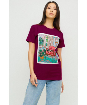 Футболка Boyfriend / air print /