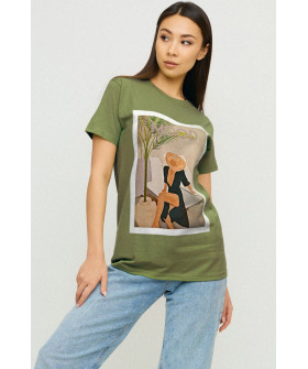 Футболка Boyfriend / air print /
