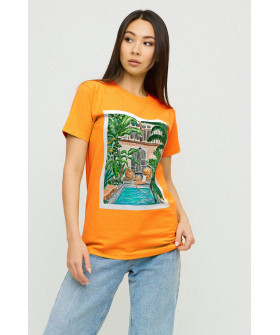 Футболка Boyfriend / air print /