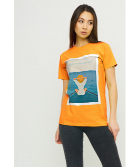 Футболка Boyfriend / air print /