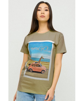 Футболка Boyfriend / air print /