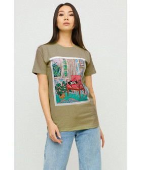 Футболка Boyfriend / air print /