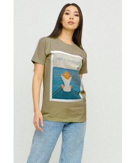 Футболка Boyfriend / air print /