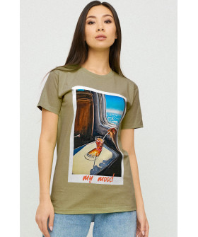 Футболка Boyfriend / air print /