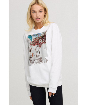 Світшот жіночий oversize  /no flis/ 
