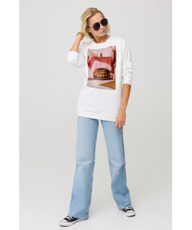 Світшот жіночий oversize  /no flis/ 
