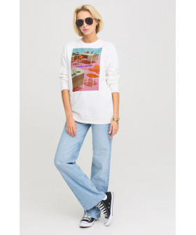 Світшот жіночий oversize  /no flis/ 