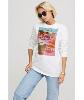 Світшот жіночий oversize  /no flis/ 