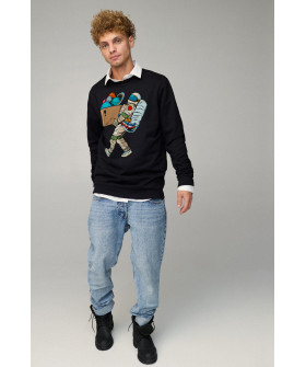 Світшот чоловічий OVERSIZE /no flis/