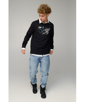 Світшот чоловічий OVERSIZE /no flis/