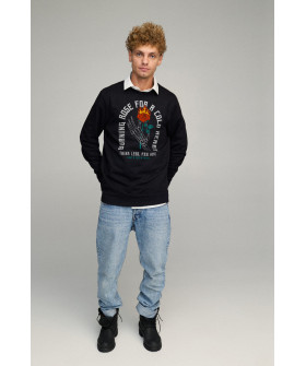 Світшот чоловічий OVERSIZE /no flis/