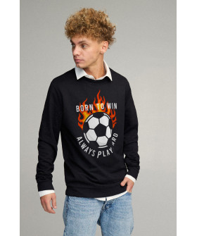 Світшот чоловічий OVERSIZE /no flis/
