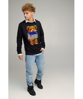 Світшот чоловічий OVERSIZE /no flis/
