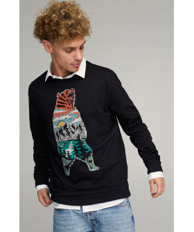 Світшот чоловічий OVERSIZE /no flis/