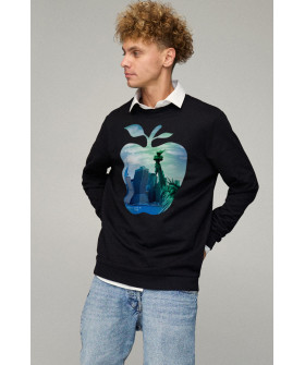 Світшот чоловічий OVERSIZE /no flis/