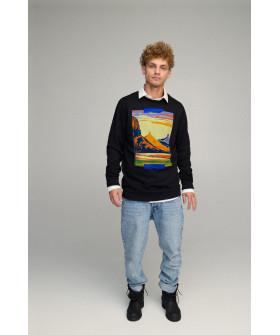 Світшот чоловічий OVERSIZE /no flis/