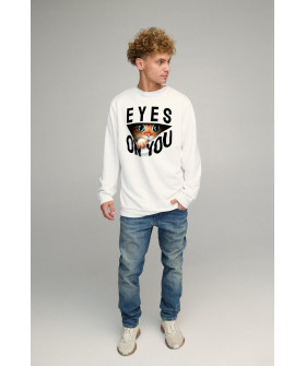 Світшот чоловічий OVERSIZE /no flis/