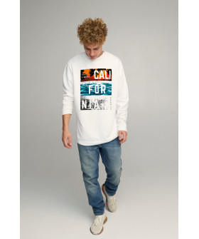 Світшот чоловічий OVERSIZE /no flis/