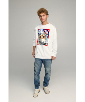 Світшот чоловічий OVERSIZE /no flis/