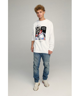 Світшот чоловічий OVERSIZE /no flis/