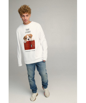 Світшот чоловічий OVERSIZE /no flis/