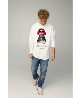 Світшот чоловічий OVERSIZE /no flis/